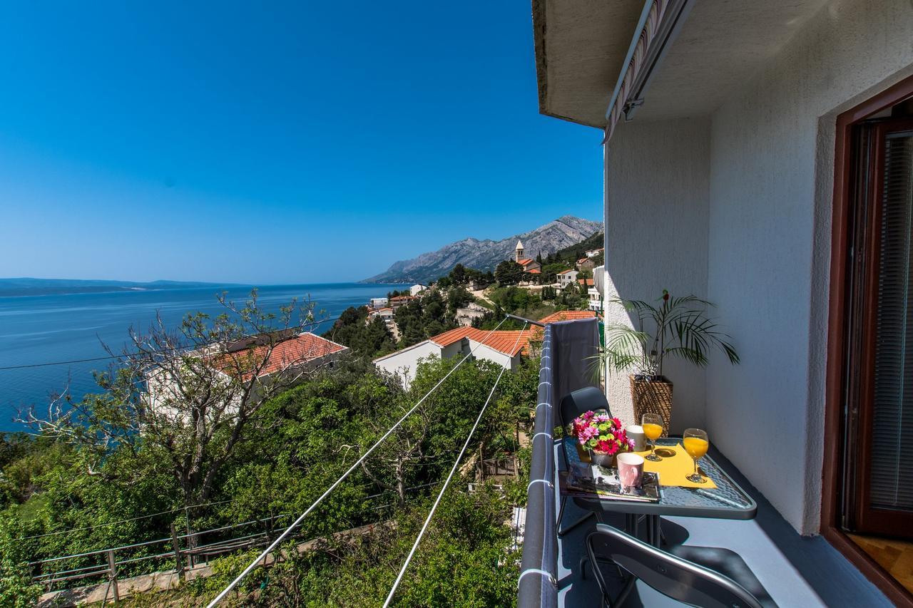 Seaview Apartment Slavica Brela Exterior foto